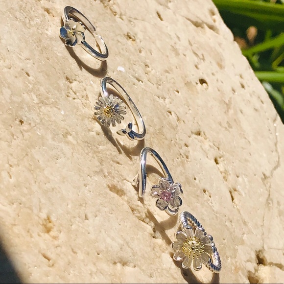 LAST SET❗️Silver Spring Boho Jewelry Ring Stack - Picture 3 of 8